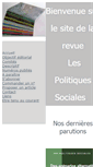 Mobile Screenshot of lespolitiquessociales.org